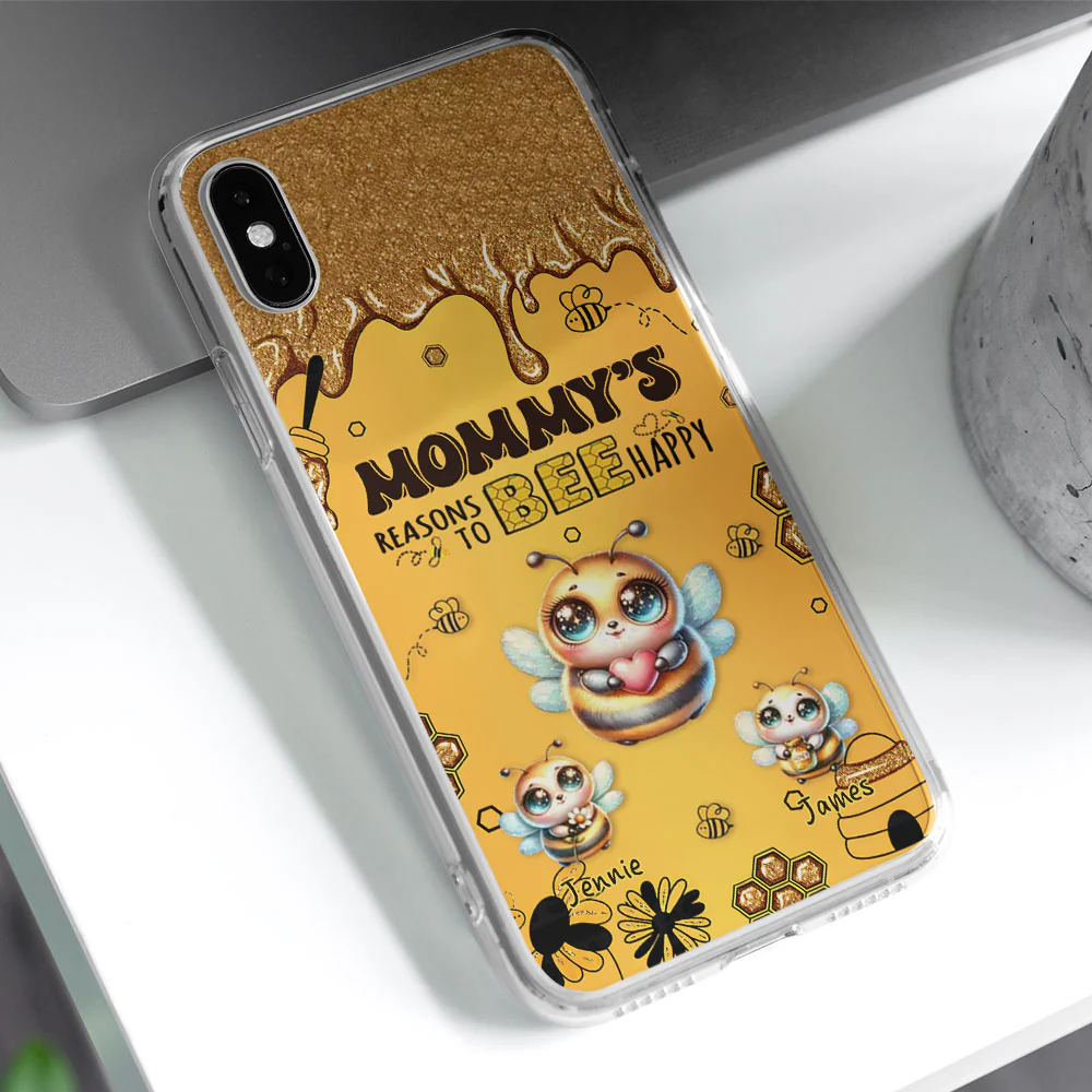 Bee Happy - Personalized Custom Phone Case - Image 4