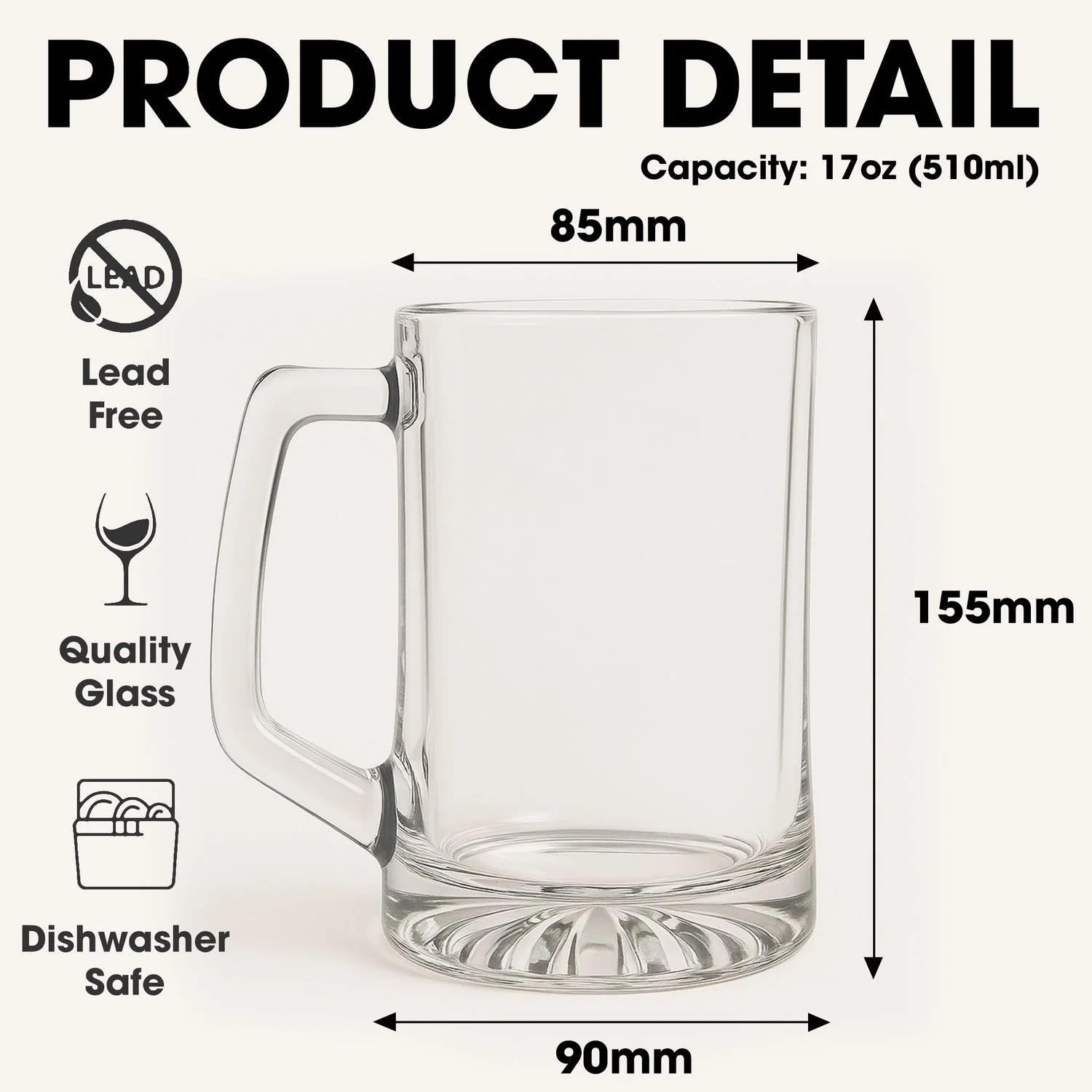 Beer Fixes Everything Today - Personalized Custom Beer Glass With Handle - Image 5