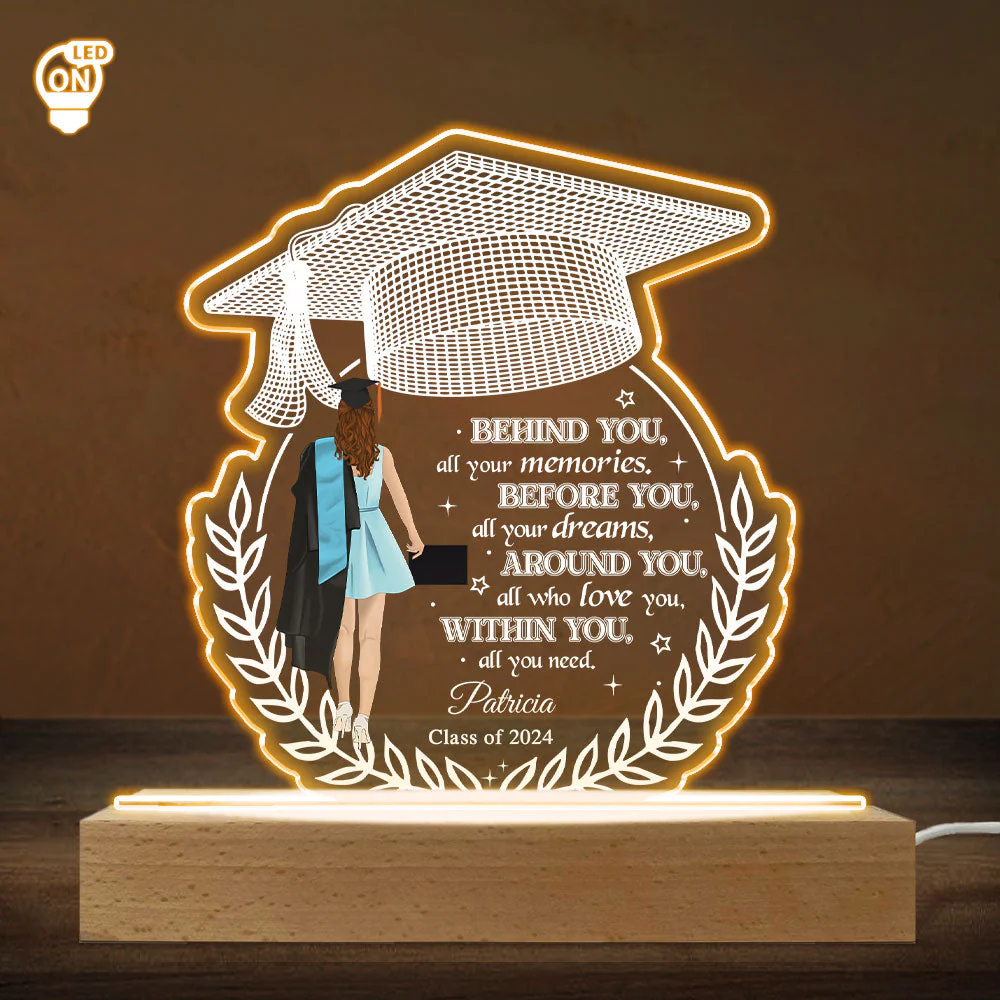 Behind You All Your Memories - Personalized Custom LED Light - Image 4