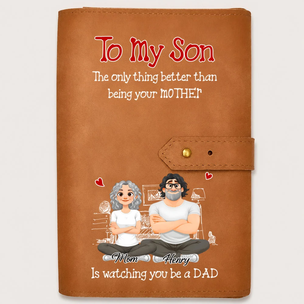 Being A Dad - Personalized Custom Leather Charger Bag - Image 10
