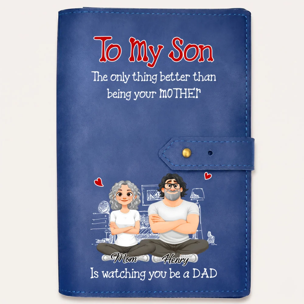 Being A Dad - Personalized Custom Leather Charger Bag - Image 11