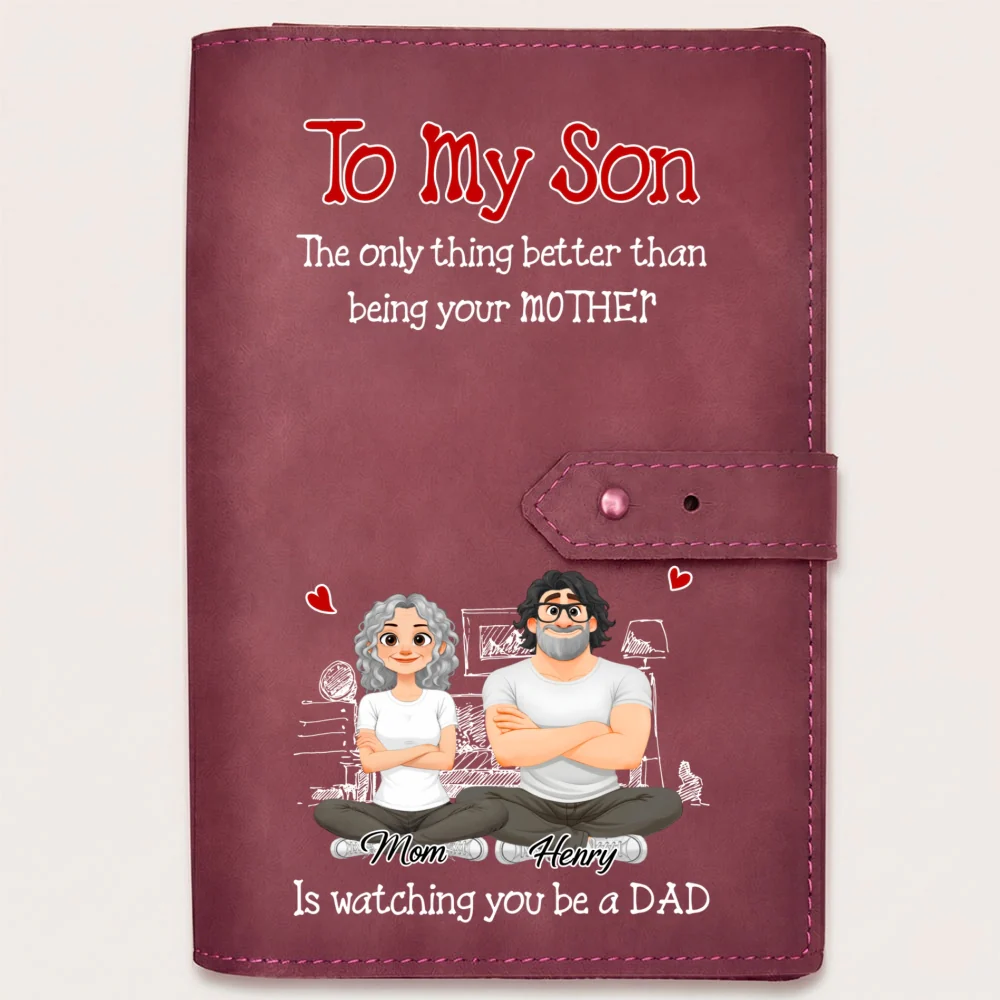 Being A Dad - Personalized Custom Leather Charger Bag - Image 13