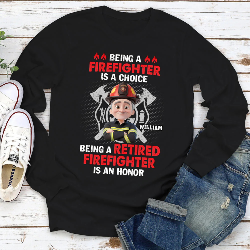 Being A Firefighter - Personalized Custom Shirt - Image 2