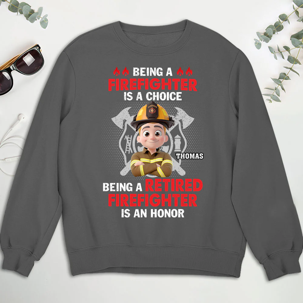 Being A Firefighter - Personalized Custom Shirt - Image 3