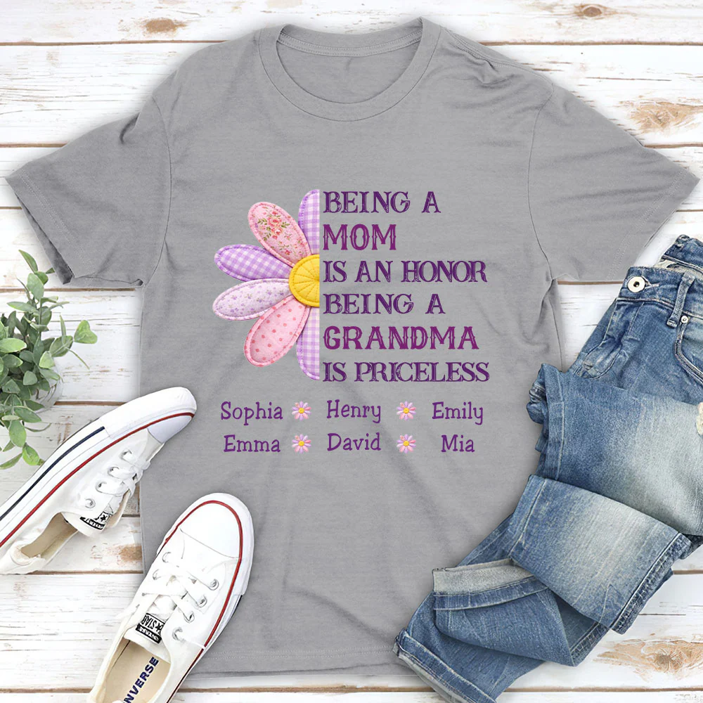 Being A Grandma - Personalized Custom Shirt - Image 3