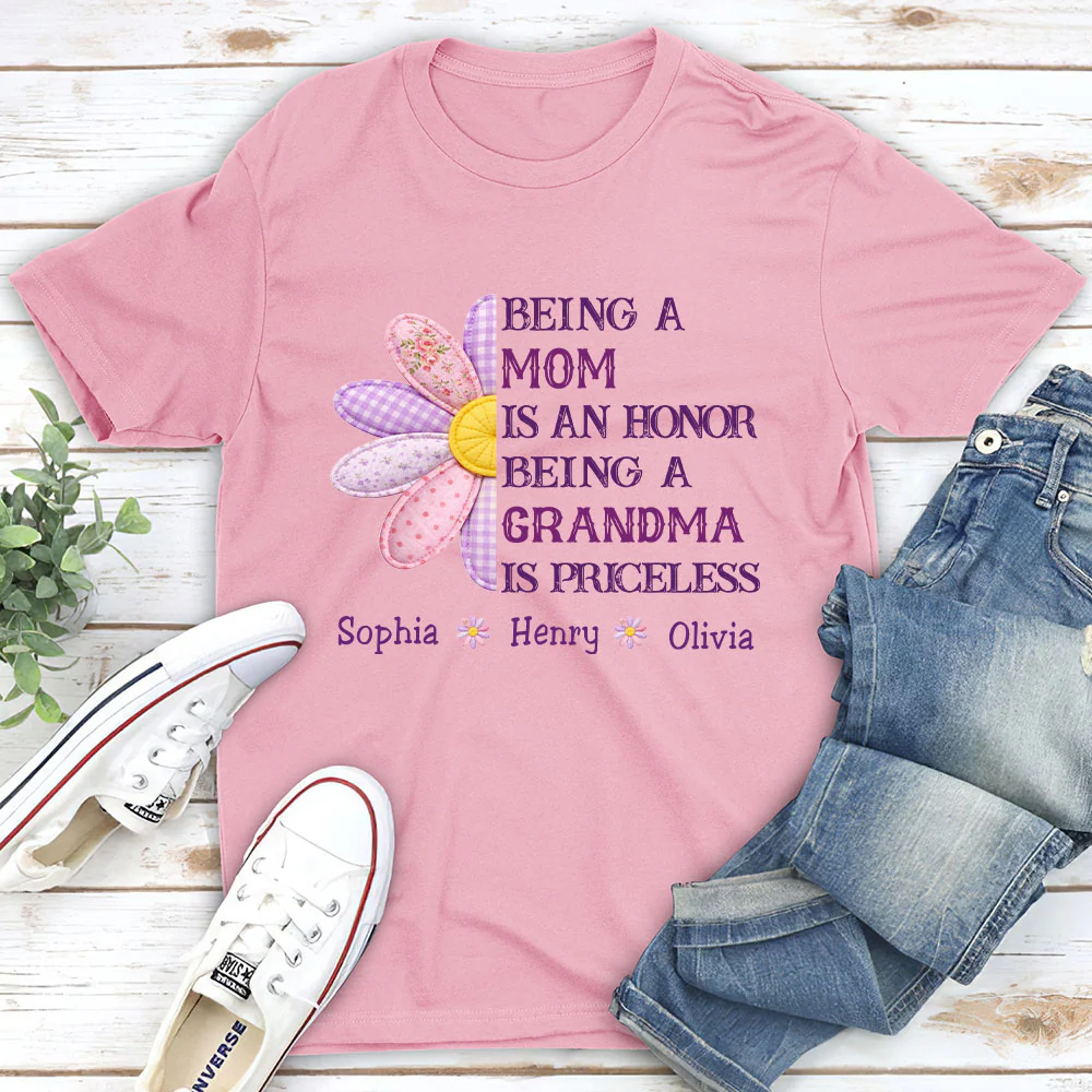 Being A Grandma - Personalized Custom Shirt - Image 5