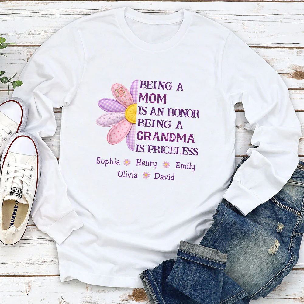 Being A Grandma - Personalized Custom Shirt - Image 6