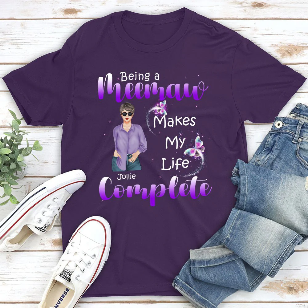 Being A Grandma - Personalized Custom Unisex T-shirt - Image 3