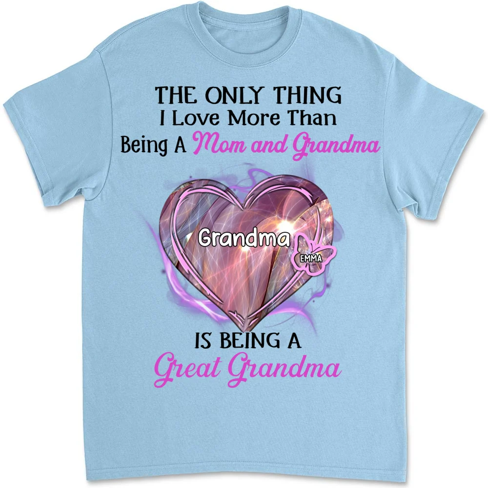 Being A Great Grandma - Personalized Custom Shirt - Image 8