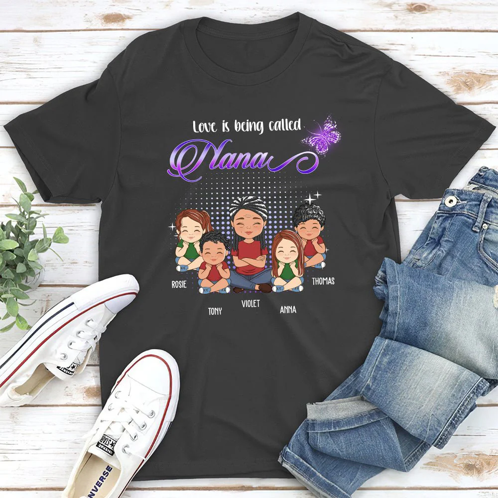 Being Called Grandma - Personalized Custom Unisex T-shirt - Image 5
