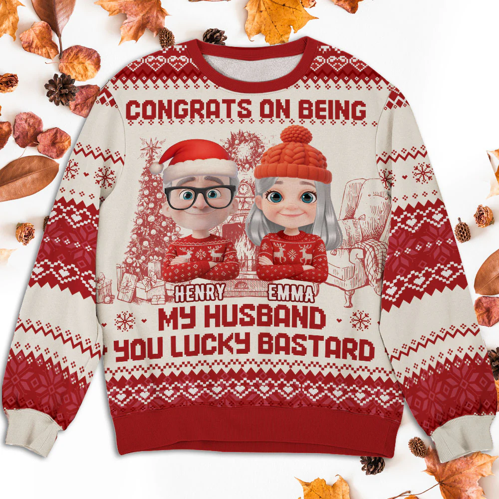 Being My Husband - Personalized Custom All-Over-Print Sweatshirt - Image 2