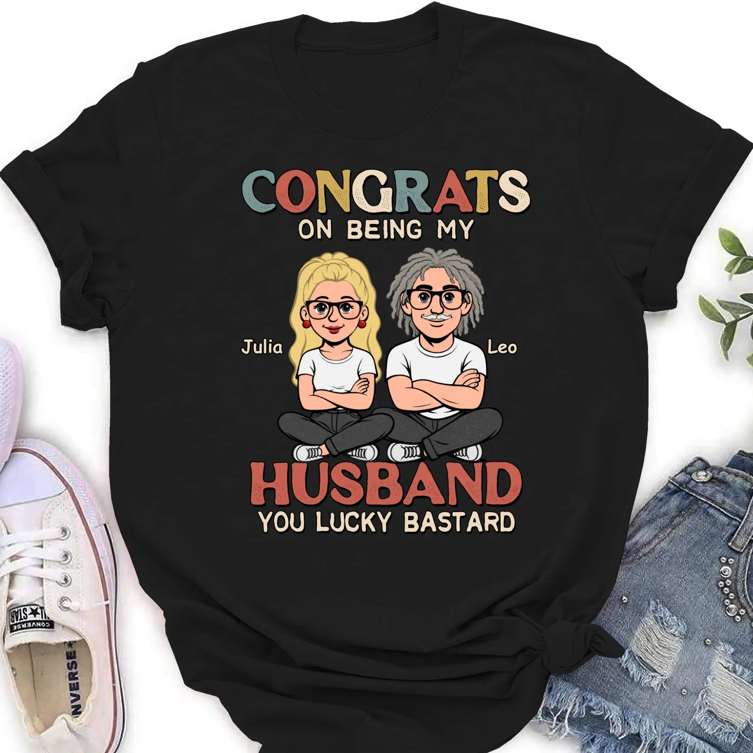 Being My Husband Retro - Personalized Custom Shirt - Image 16