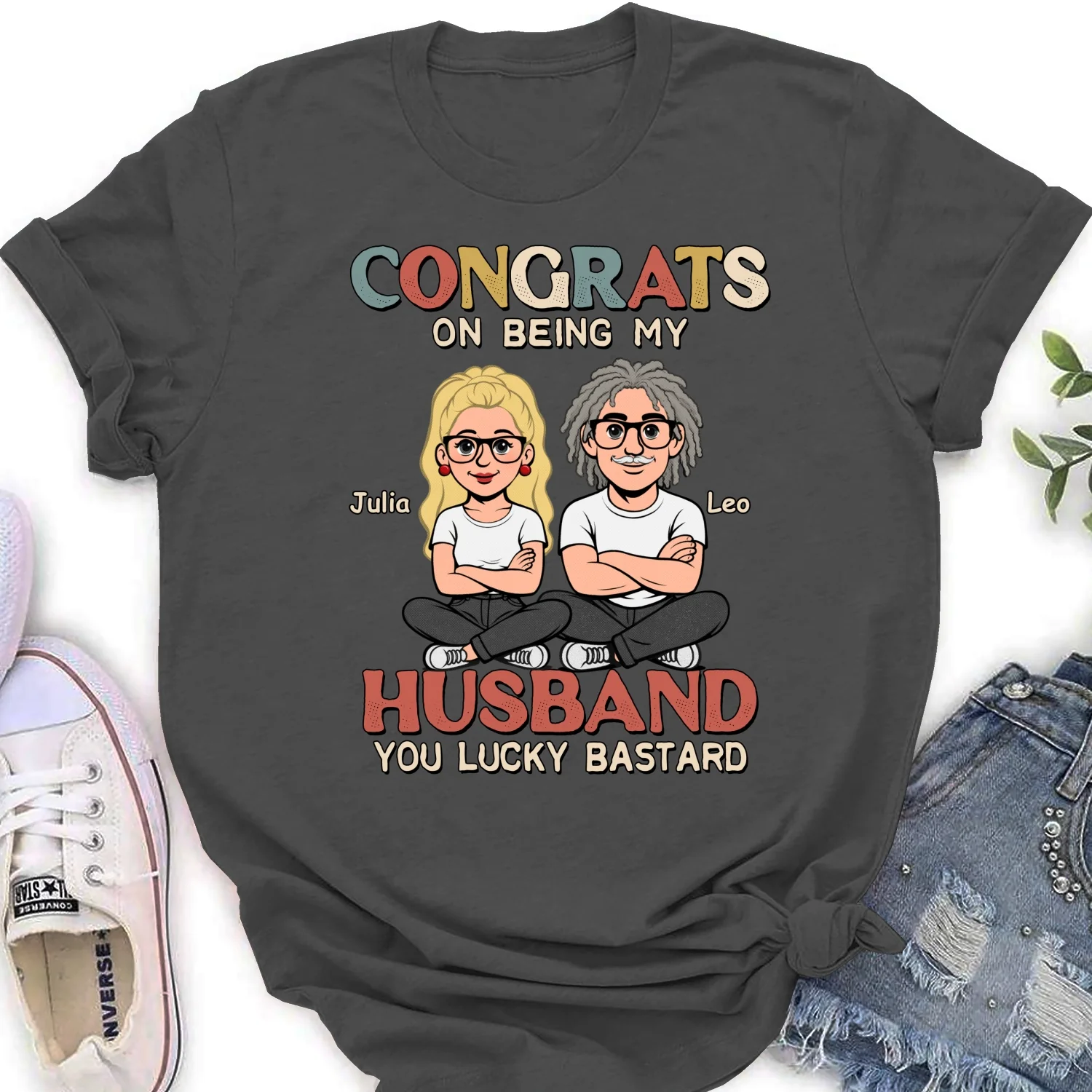 Being My Husband Retro - Personalized Custom Shirt - Image 17