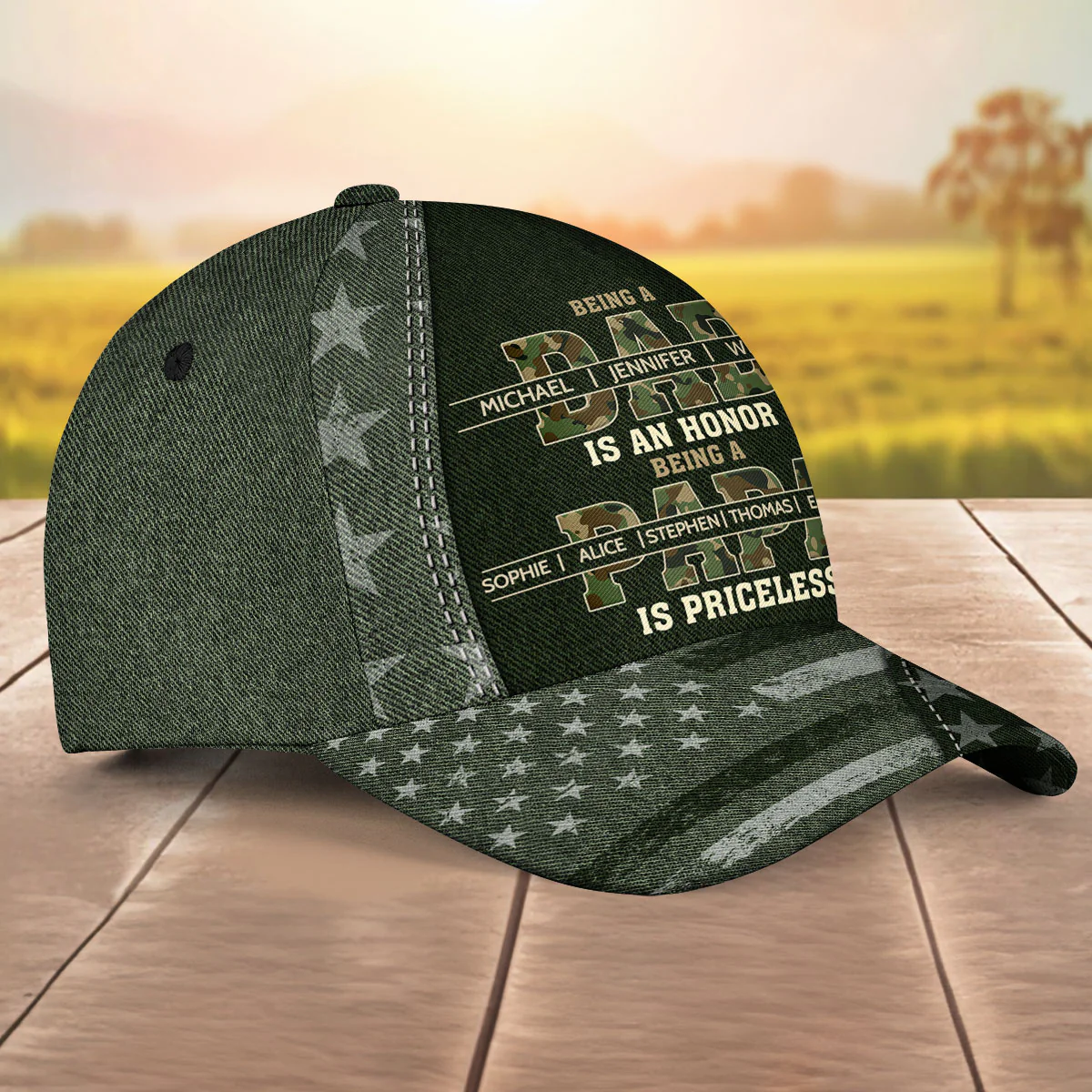 Being Priceless - Personalized Classic Cap - Image 5