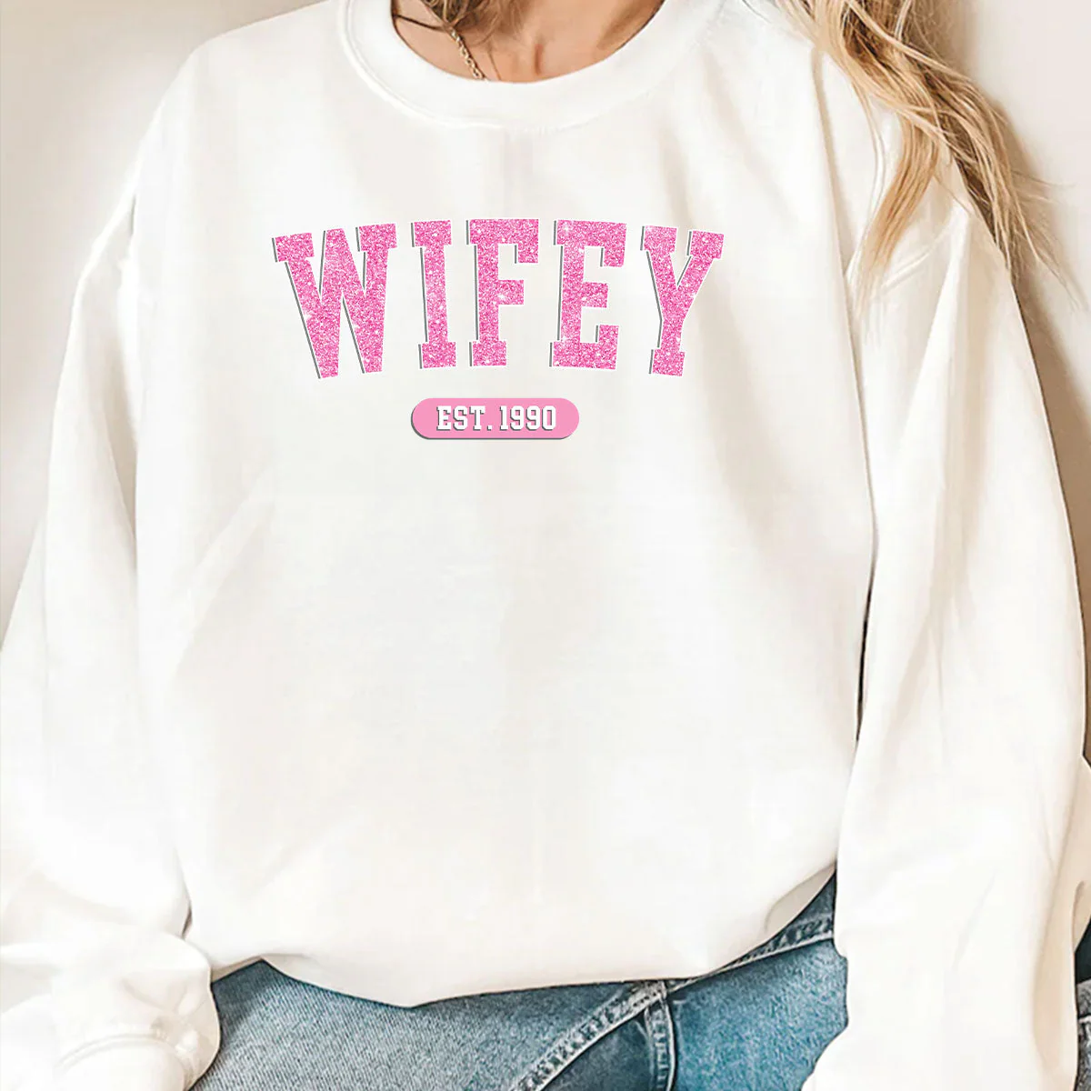 Being Wifey Est - Personalized Custom Sweatshirt - Image 4