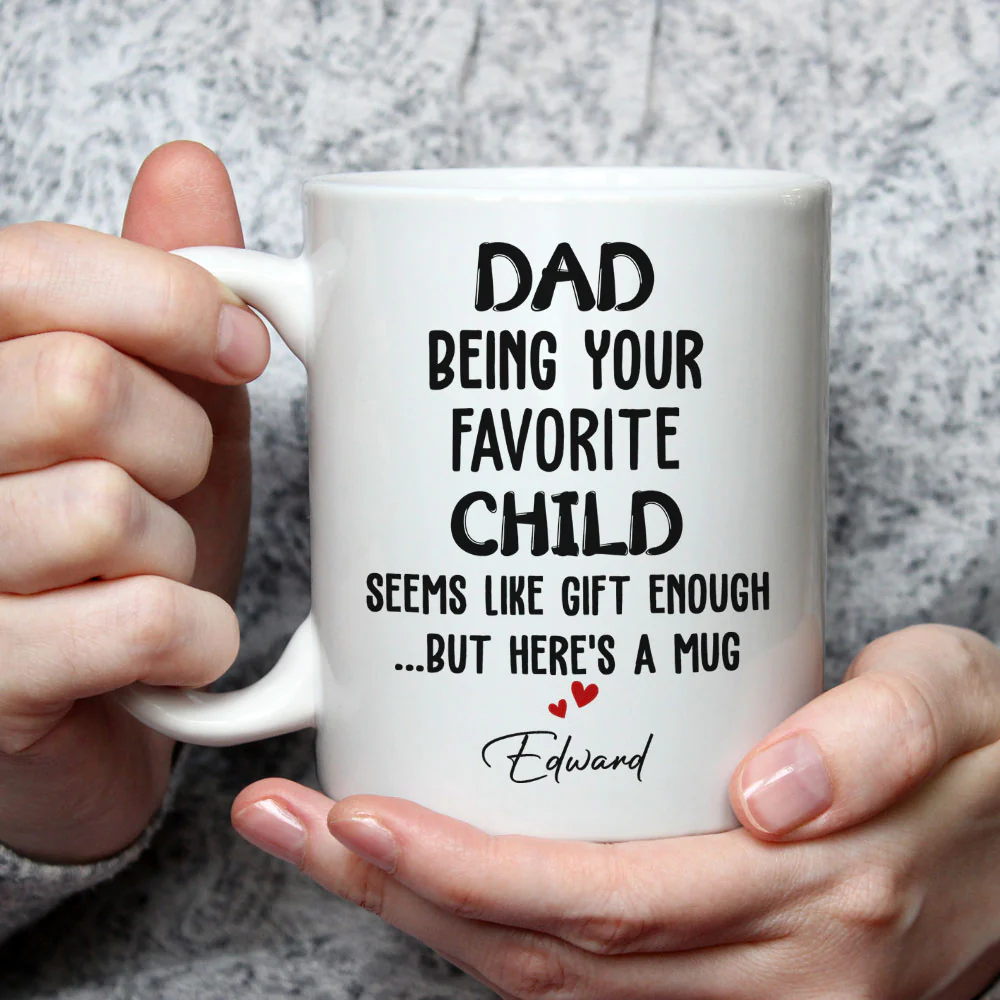Being Your Child Seems Like A Gift - Personalized Custom Coffee Mug - Image 2