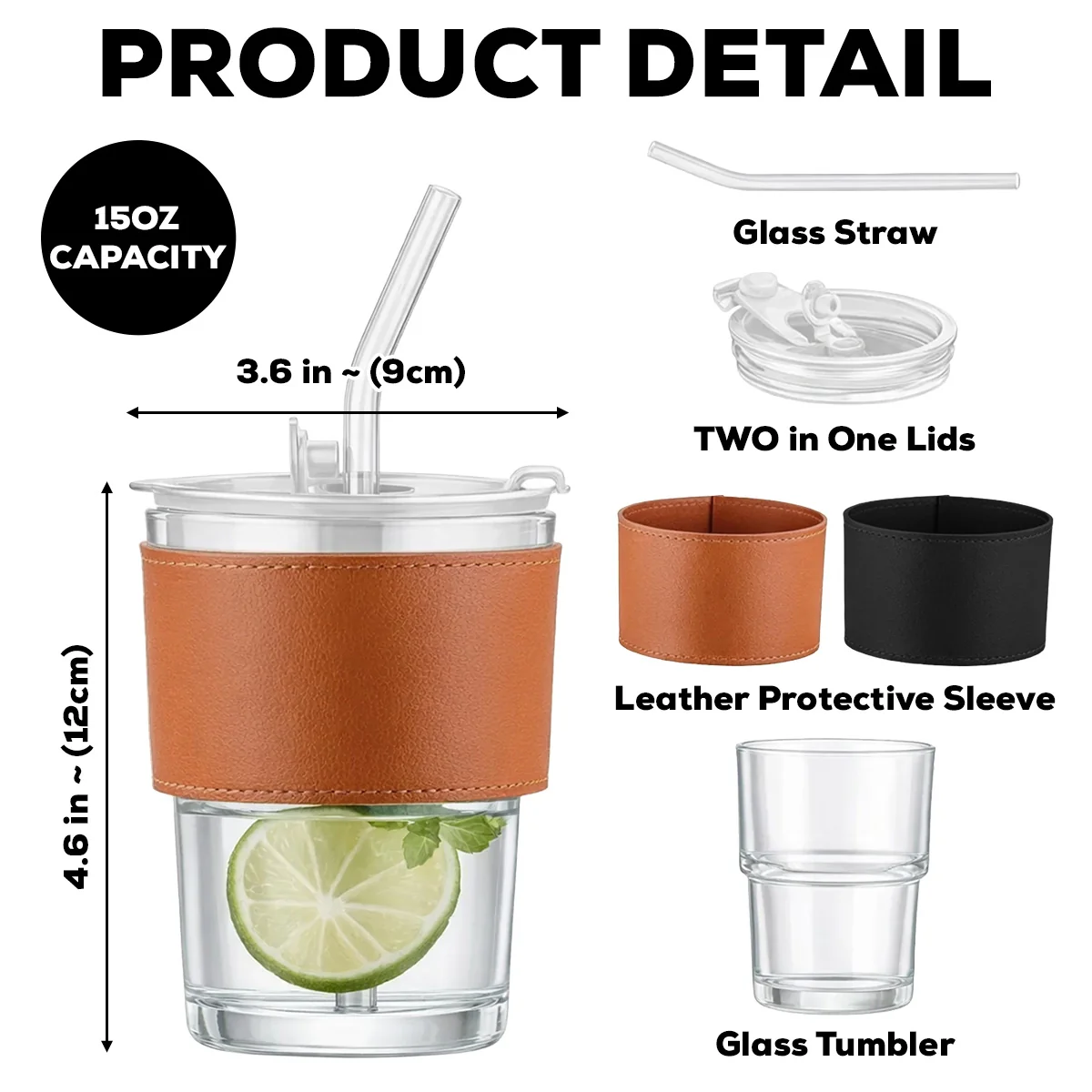 Being Your Father - Personalized Custom Leather Glass Cup - Image 6