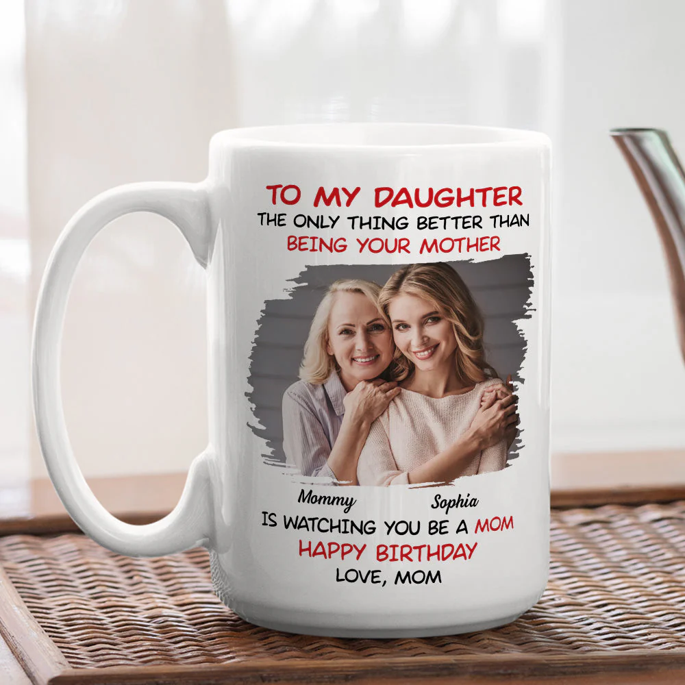 Being Your Mother - Personalized Custom Coffee Mug - Image 4