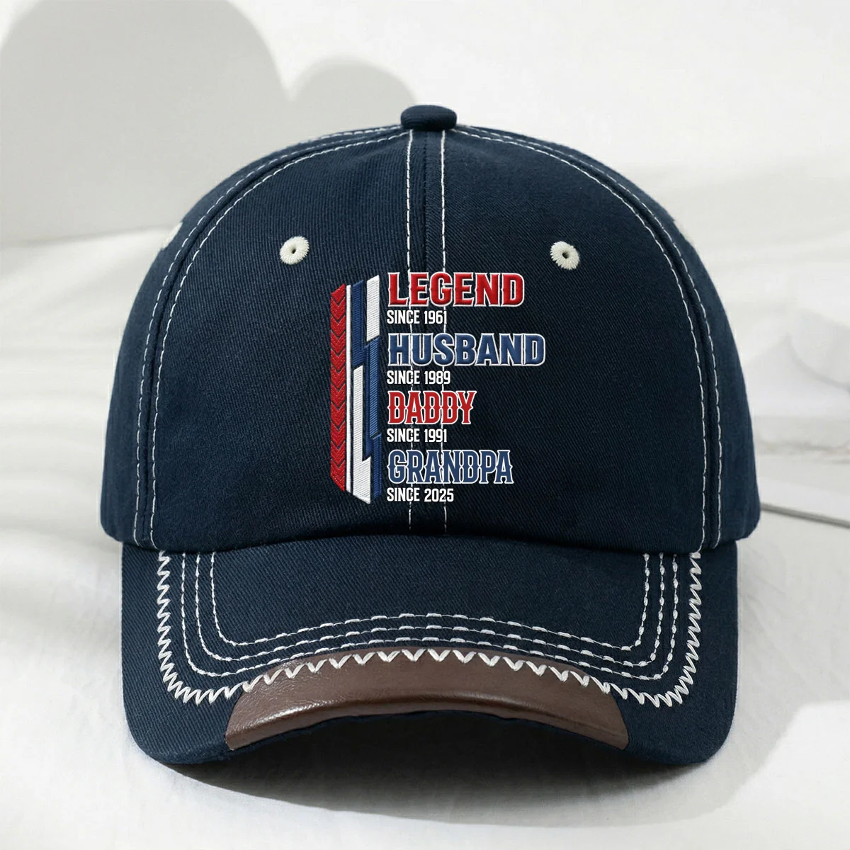Belongs To Legend - Personalized Custom Vintage Soft Baseball Cap - Image 10