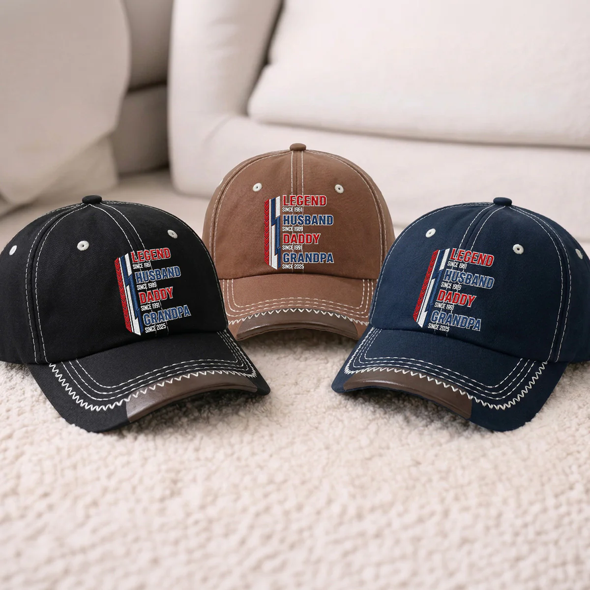 Belongs To Legend - Personalized Custom Vintage Soft Baseball Cap - Image 5