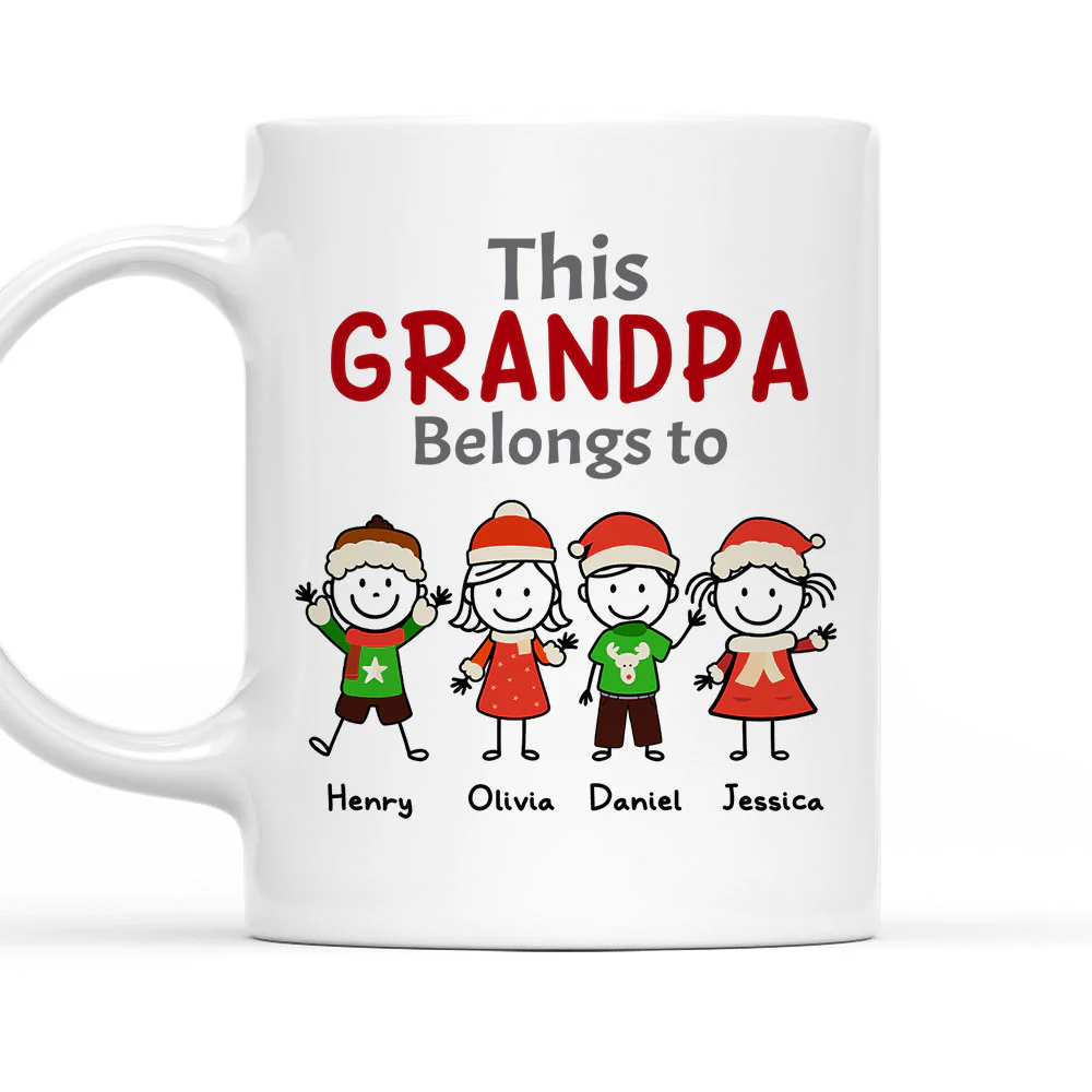 Belongs To My Grandkids - Personalized Custom Coffee Mug