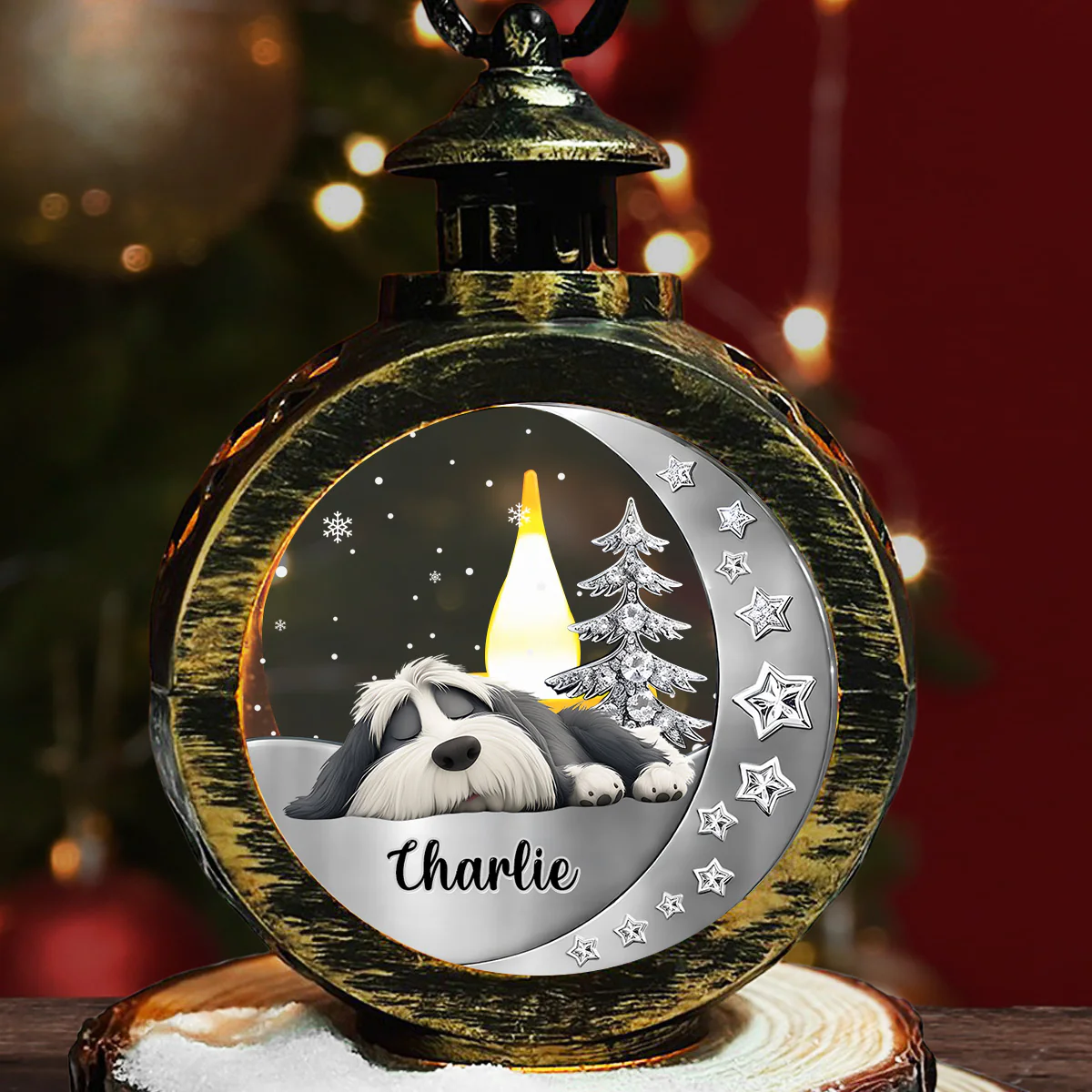 Beside You - Personalized Custom 3D Effect Christmas Lantern