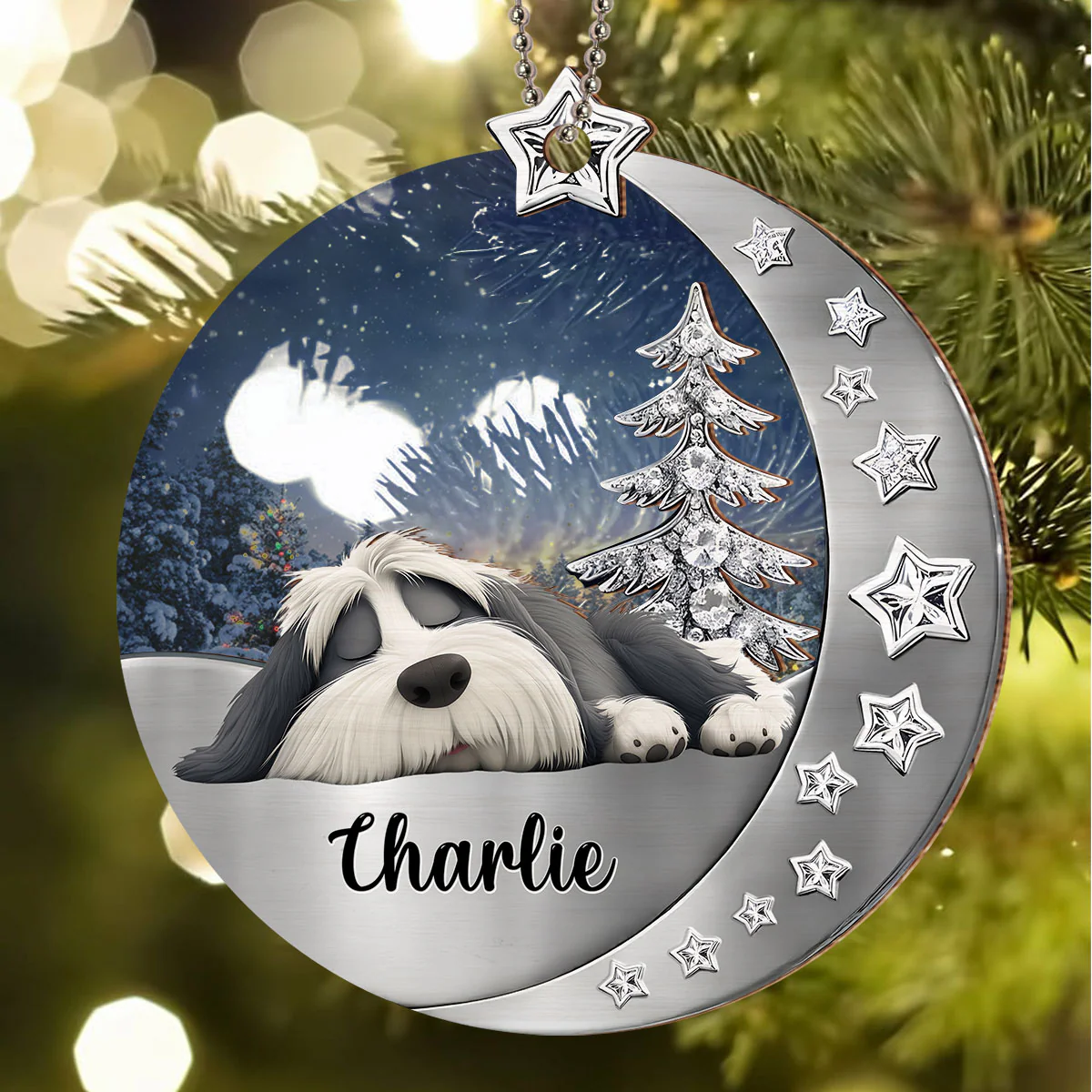Beside You - Personalized Custom 3D Effect Suncatcher Ornament - Image 4