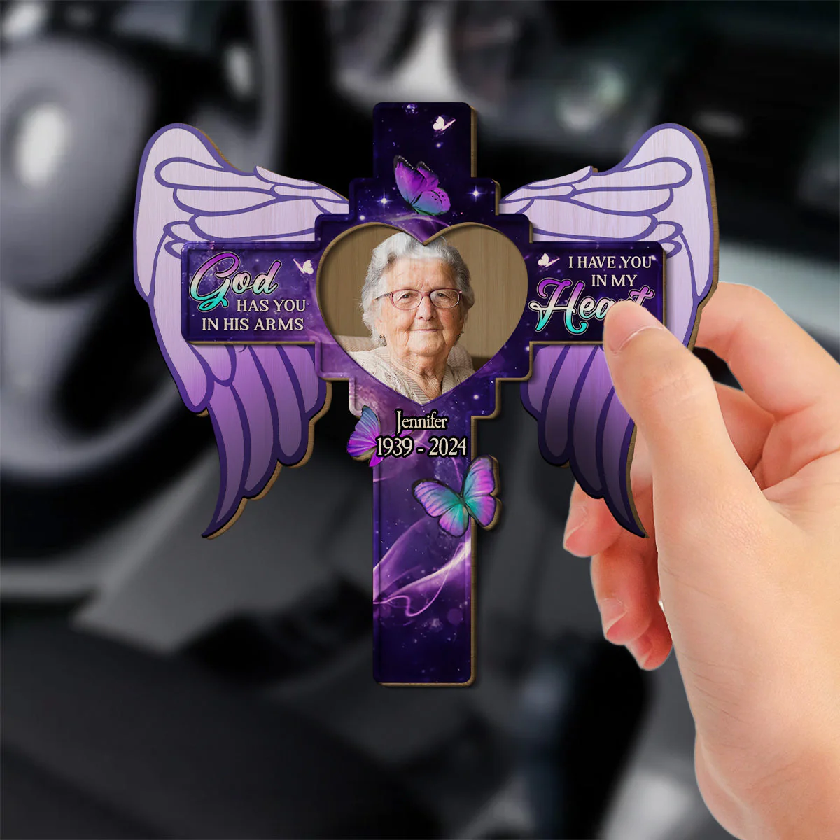 Beside You - Personalized Custom Car Visor Clip - Image 3