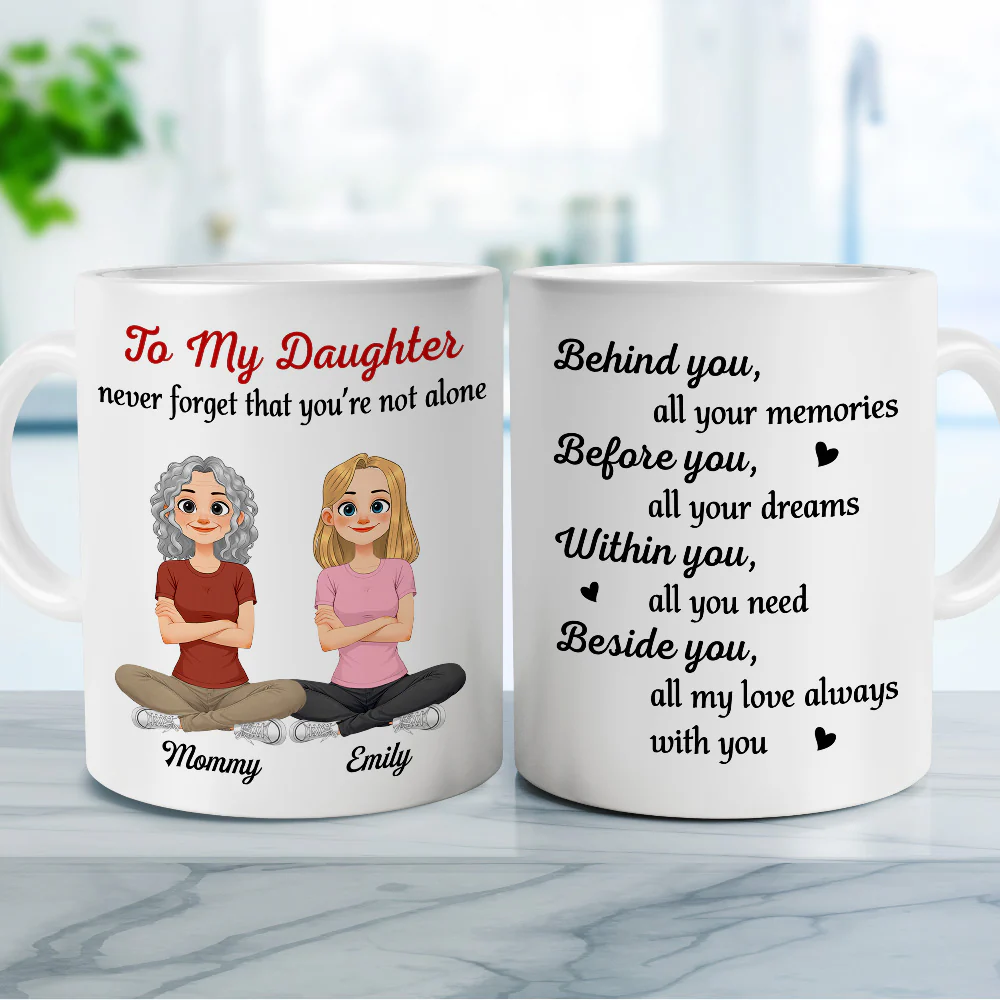Beside You - Personalized Custom Coffee Mug - Image 4