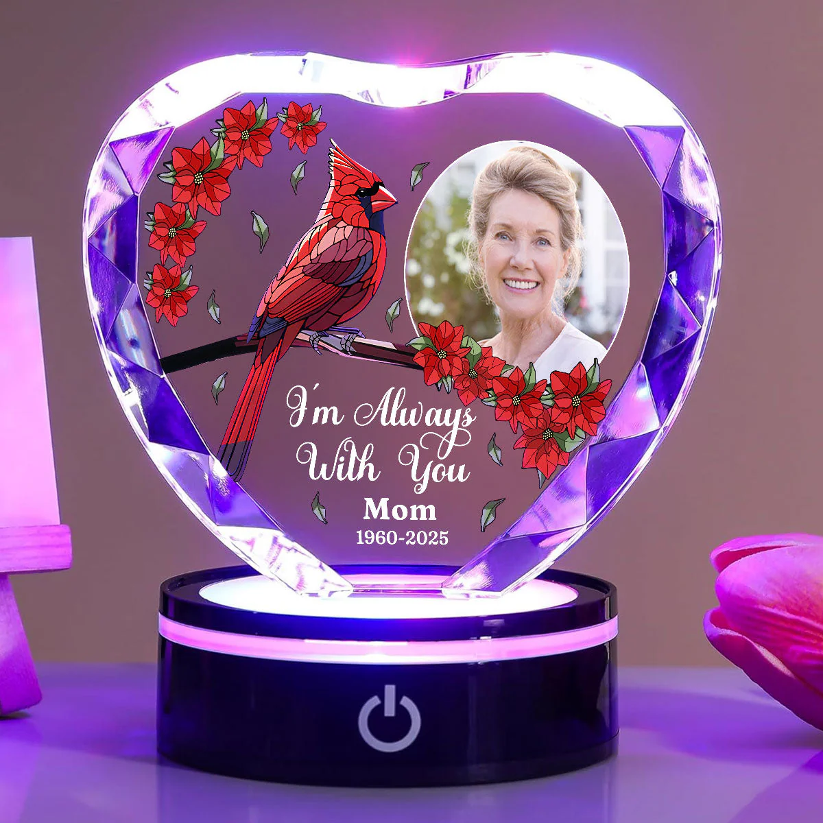 Beside You - Personalized Custom Crystal Led Light - Image 5