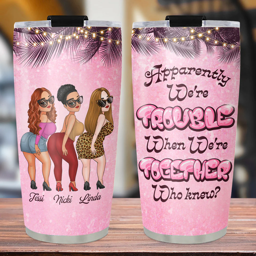 Best Bestie Ever - Personalized Custom Tumbler - Image 3