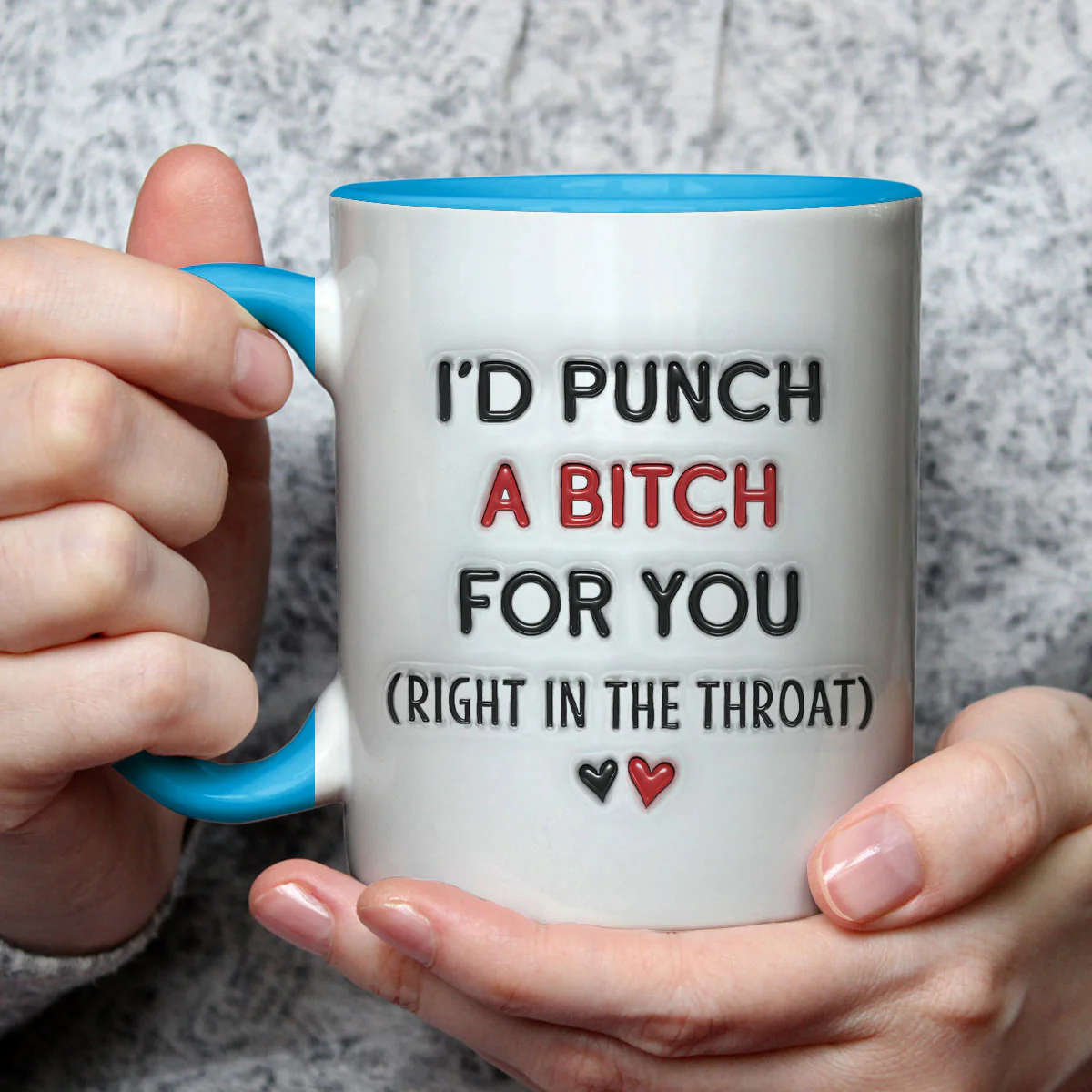 Best Besties - Personalized Custom 3D Inflated Effect Accent Mug - Image 6