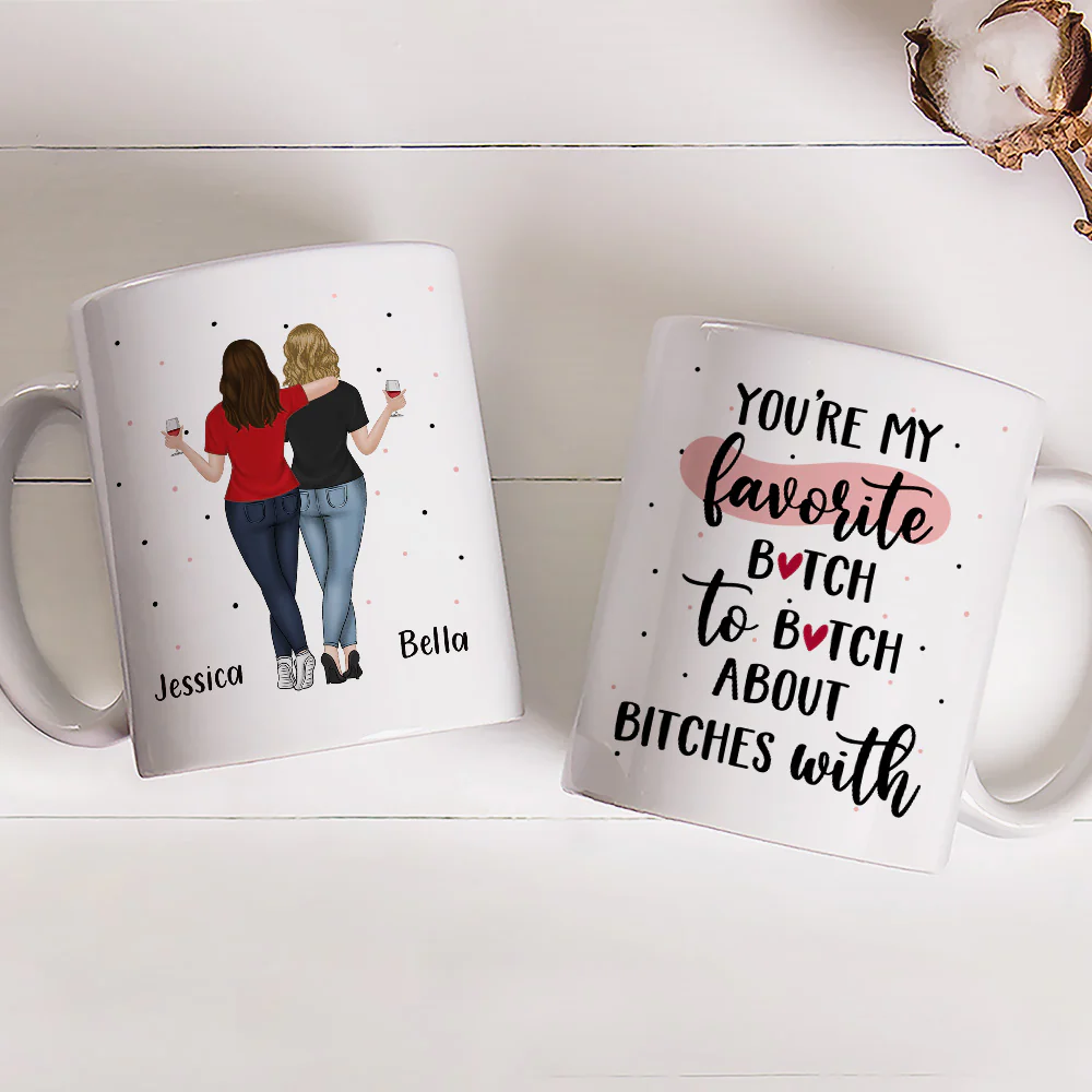 Best Besties -  Personalized Custom Coffee Mug - Image 2