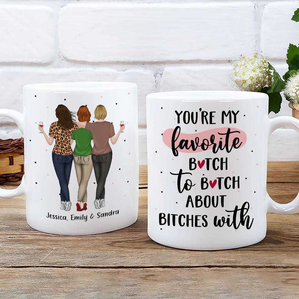 Best Besties -  Personalized Custom Coffee Mug - Image 3
