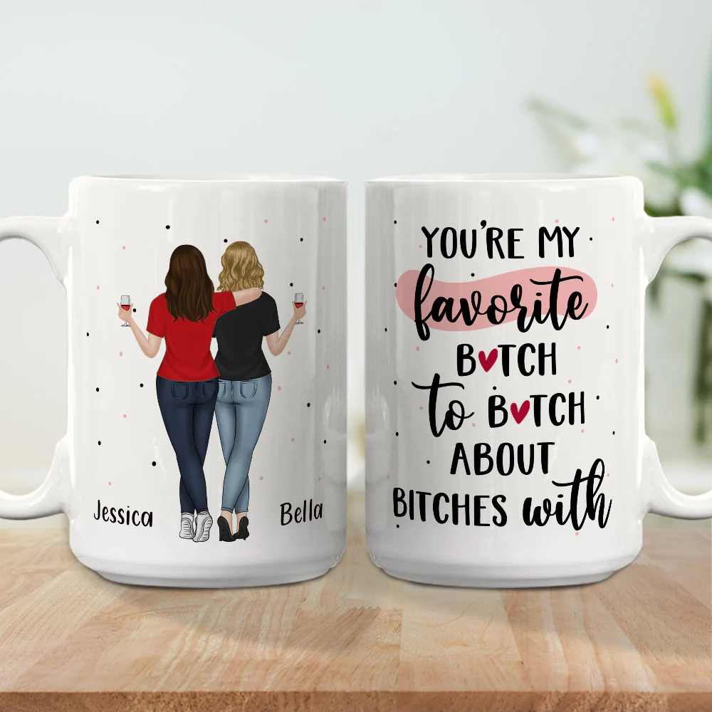 Best Besties -  Personalized Custom Coffee Mug - Image 5