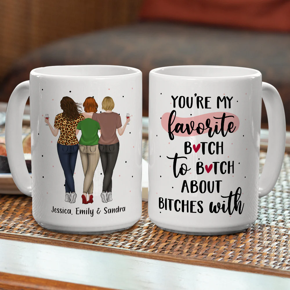 Best Besties -  Personalized Custom Coffee Mug - Image 6