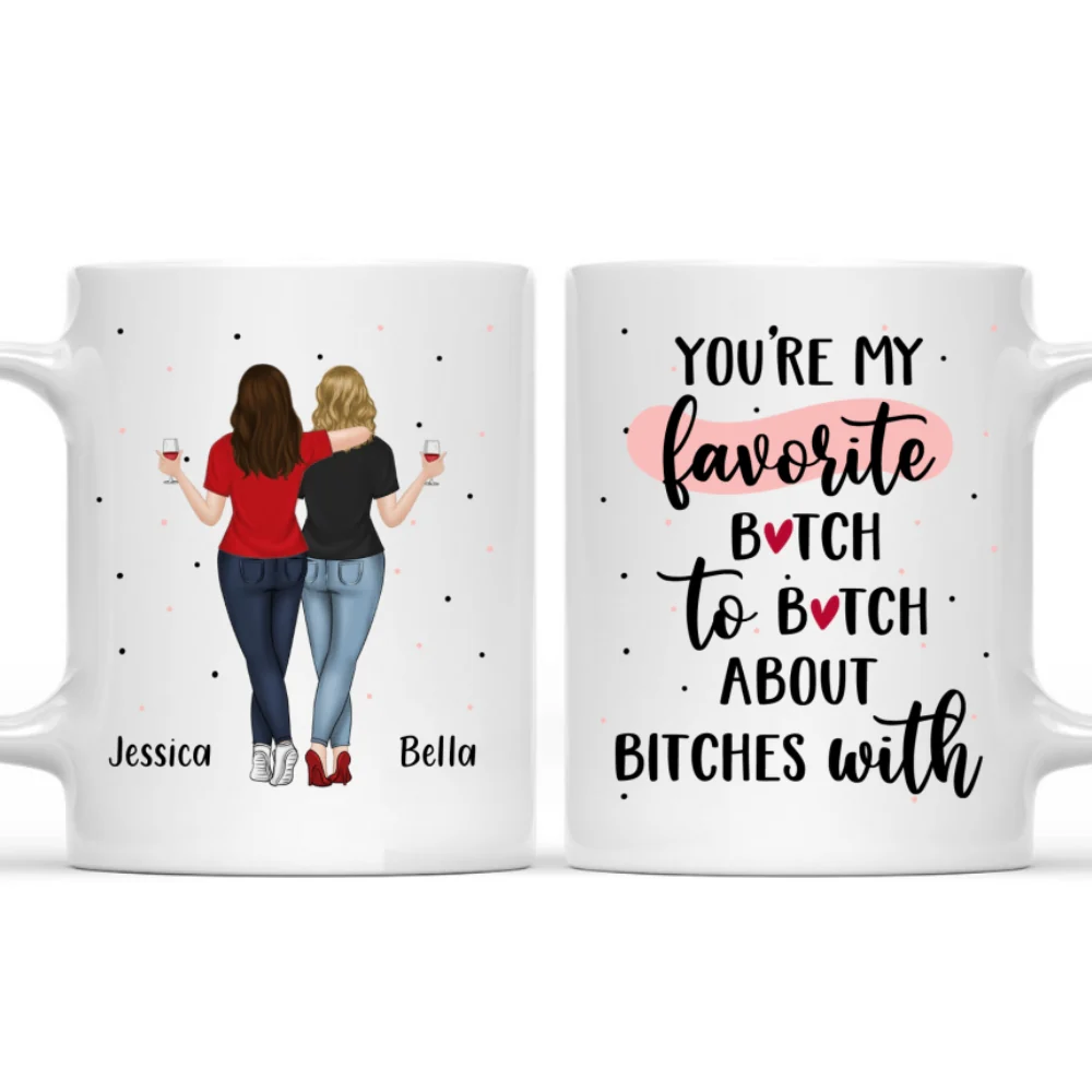 Best Besties -  Personalized Custom Coffee Mug - Image 7