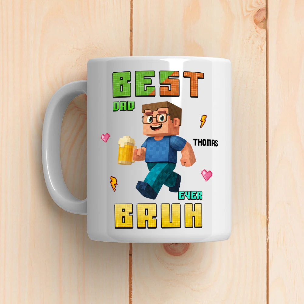 Best Bruh - Personalized Custom Coffee Mug - Image 2