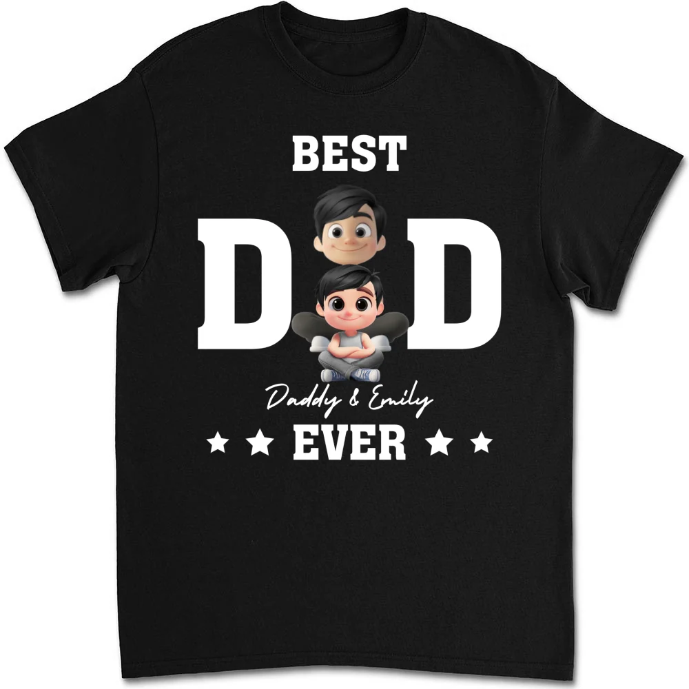 Best Dad And Awesome Kid - Personalized Custom Shirt - Image 8