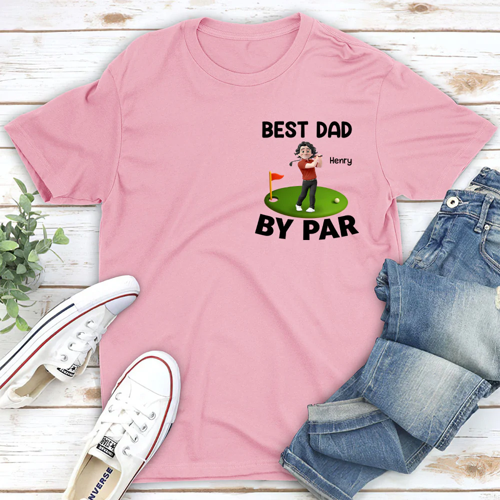 Best Dad And Kid By Par - Personalized Custom T-shirt And Onesie - Image 2