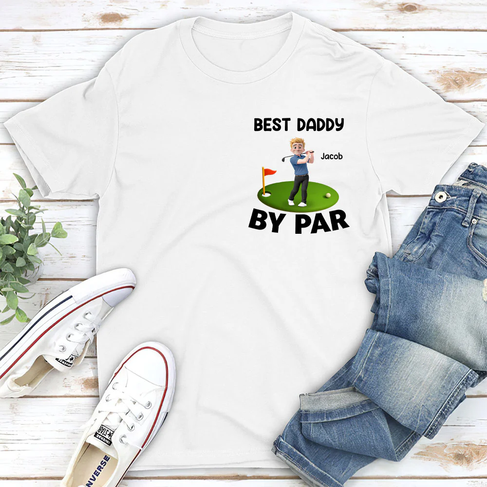 Best Dad And Kid By Par - Personalized Custom T-shirt And Onesie - Image 3