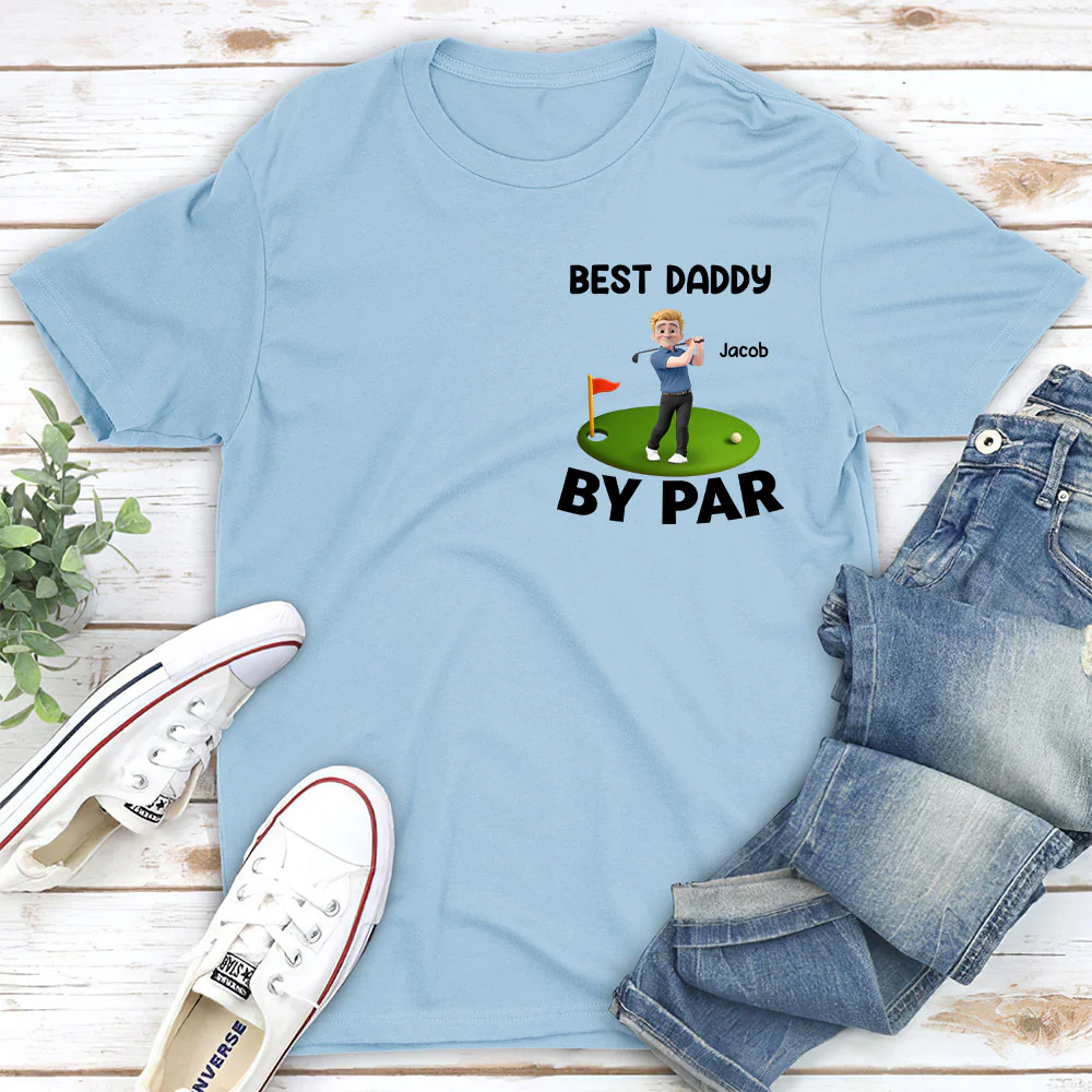 Best Dad And Kid By Par - Personalized Custom T-shirt And Onesie - Image 4