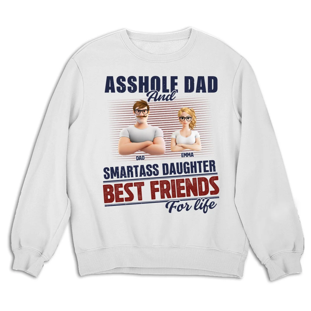 Best Dad And Smart Daughter - Personalized Custom Shirt - Image 14