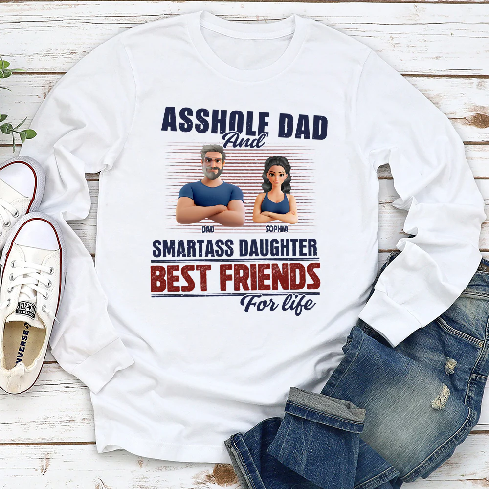 Best Dad And Smart Daughter - Personalized Custom Shirt - Image 5
