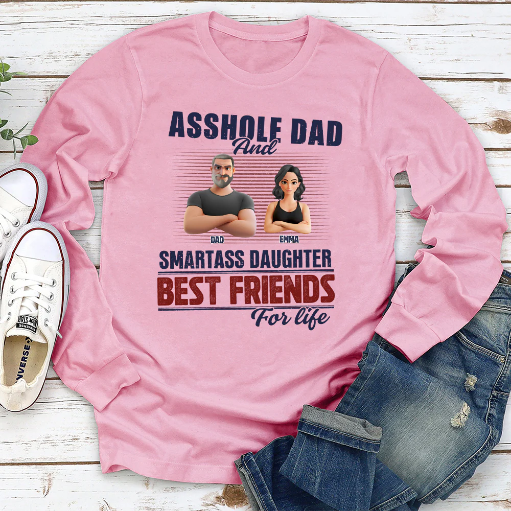 Best Dad And Smart Daughter - Personalized Custom Shirt - Image 6