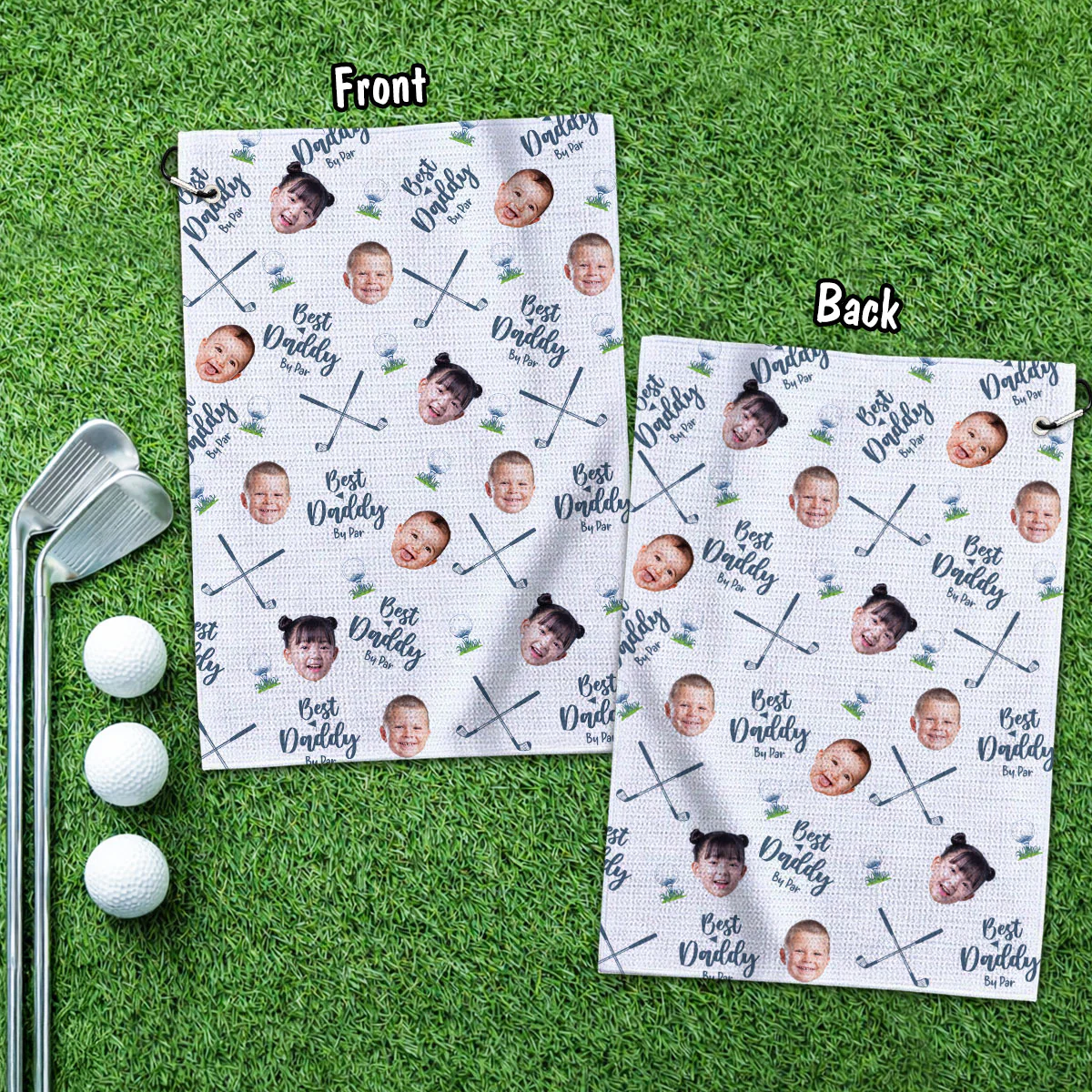 Best Dad By Par - Personalized Custom Golf Towel