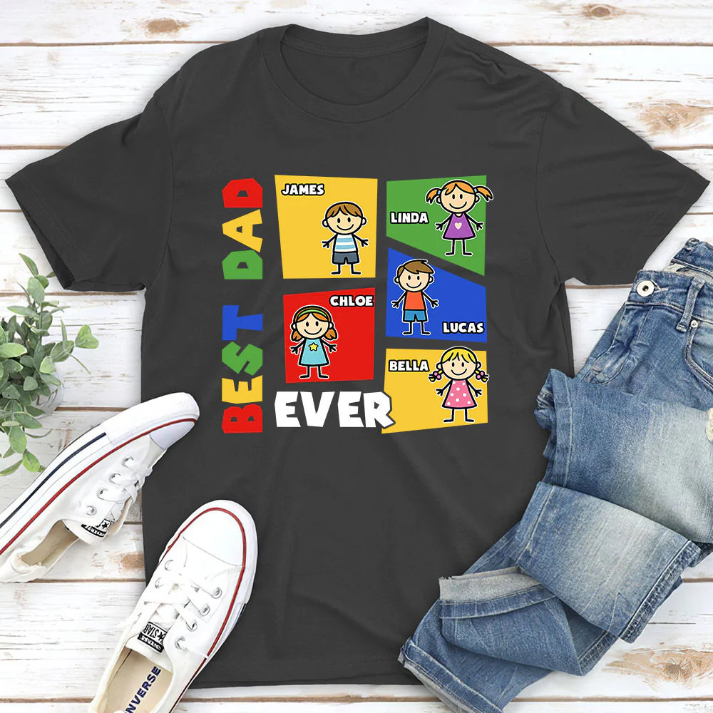 Best Dad Ever Arcade Theme - Personalized Custom Shirt - Image 3