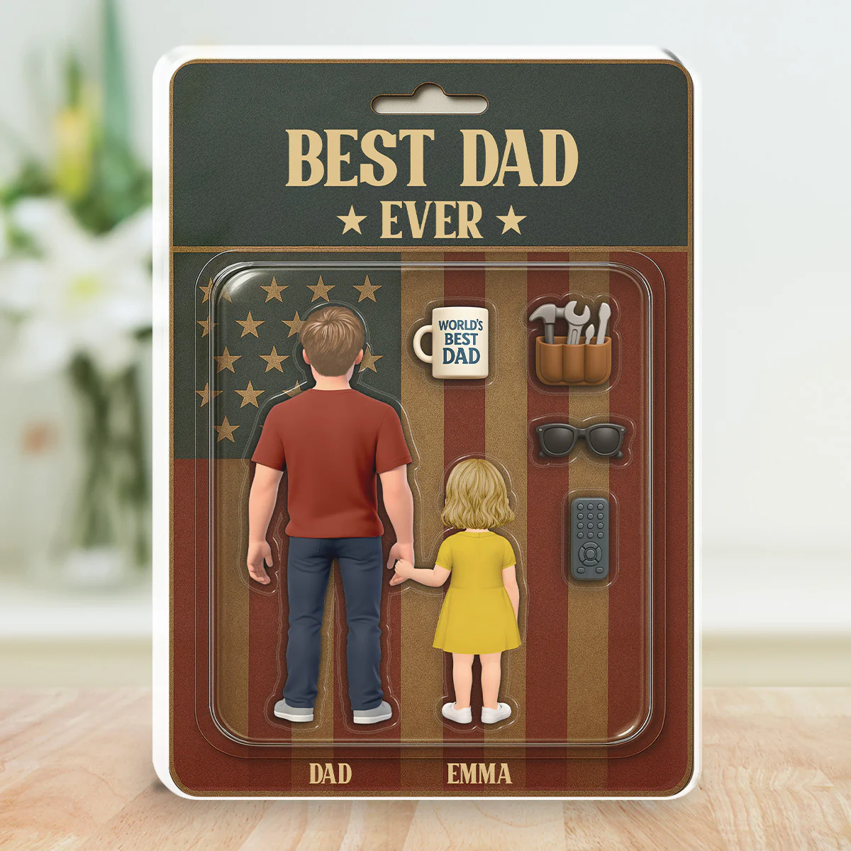 Best Dad Ever - Personalized Custom Acrylic Plaque - Image 4