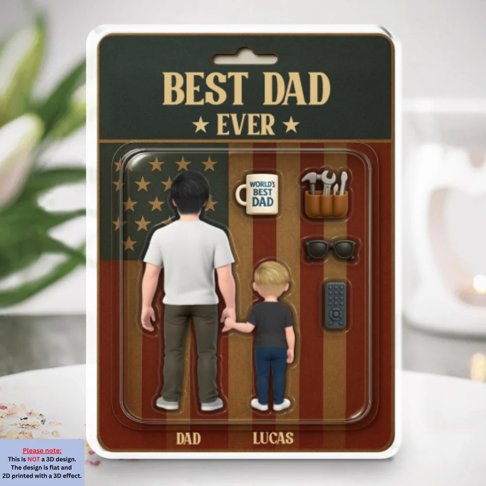 Best Dad Ever - Personalized Custom Acrylic Plaque - Image 5