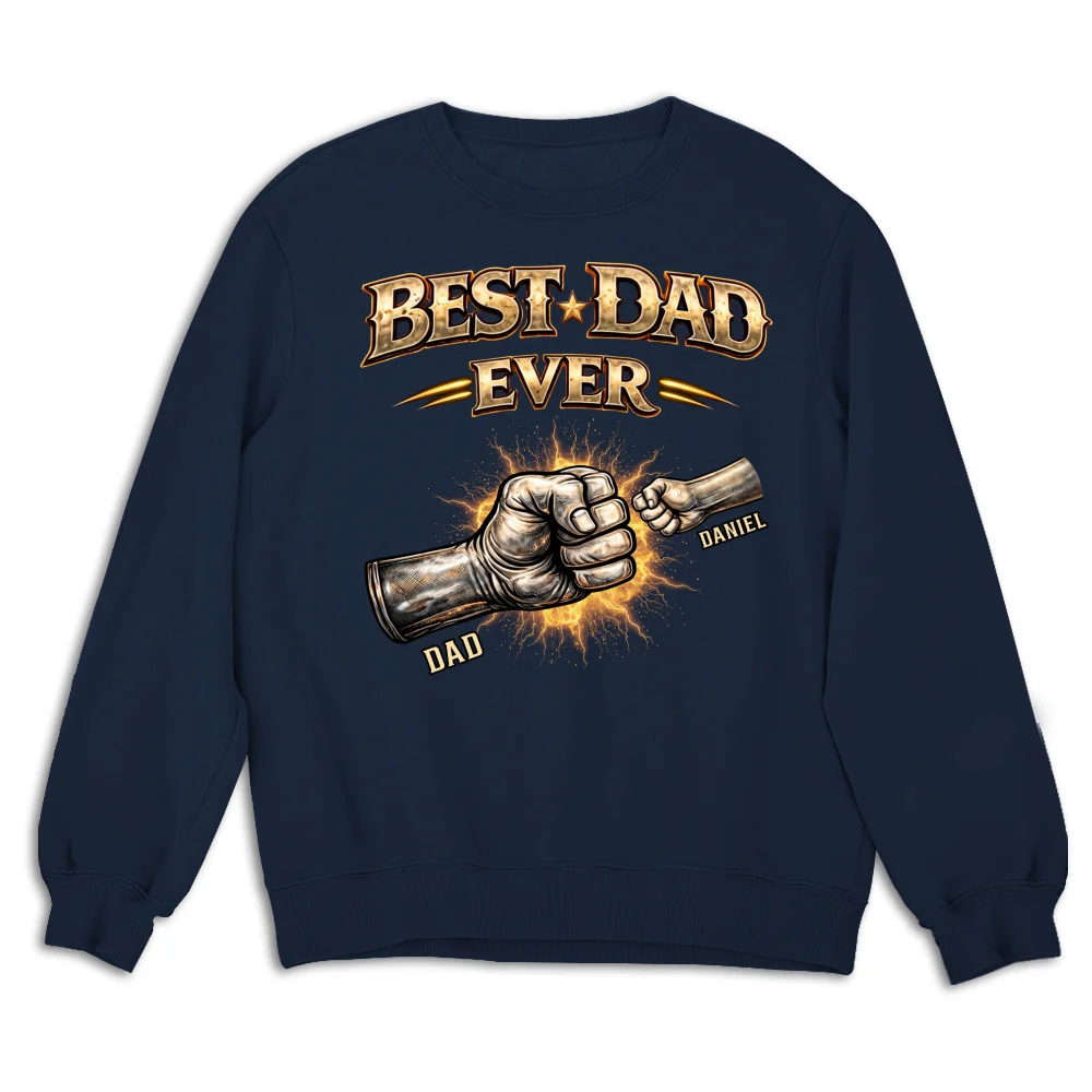 Best Dad Hand Bump - Personalized Custom Shirt - Image 15